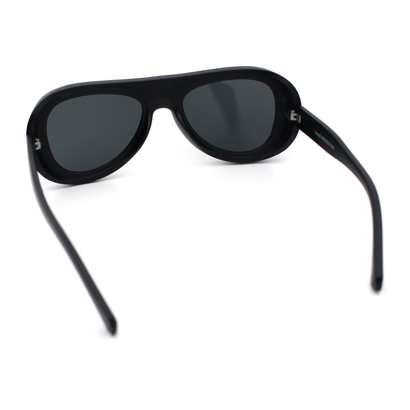 Retro Dimensional Metal Socket Rim Tear Drop Shape Racer Plastic Sunglasses