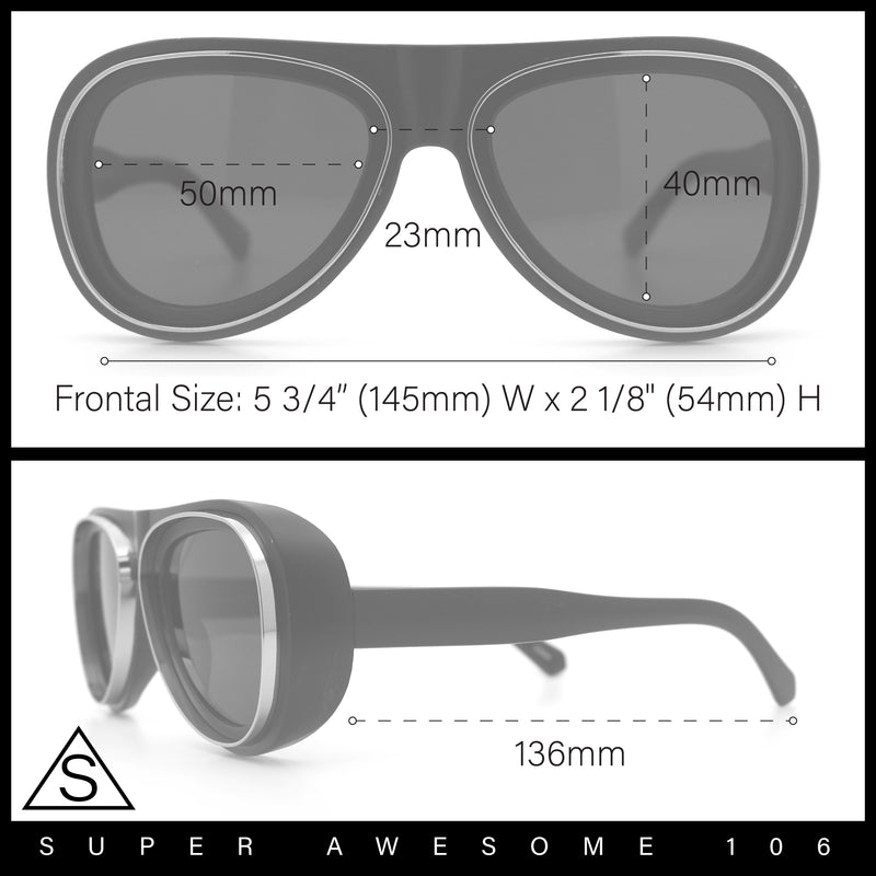 Retro Dimensional Metal Socket Rim Tear Drop Shape Racer Plastic Sunglasses