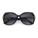 Classic 90s Womens Bejeweled Rhinestone Bling Arm Designer Butterfly Sunglasses