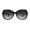 Classic 90s Womens Bejeweled Rhinestone Bling Arm Designer Butterfly Sunglasses