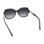 Classic 90s Womens Bejeweled Rhinestone Bling Arm Designer Butterfly Sunglasses