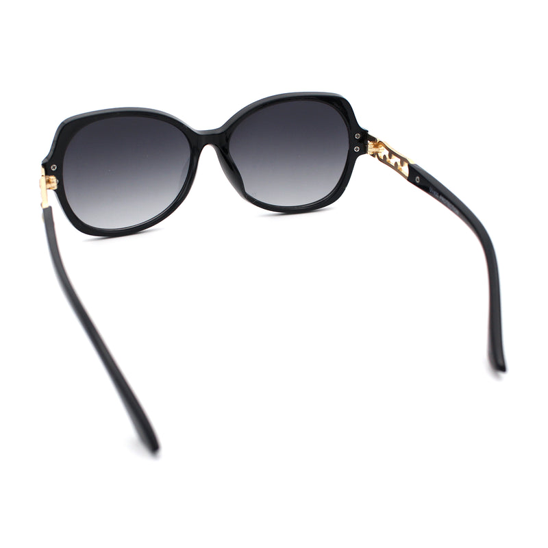 Classic 90s Womens Bejeweled Rhinestone Bling Arm Designer Butterfly Sunglasses