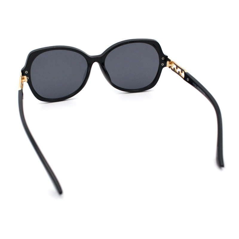 Classic 90s Womens Bejeweled Rhinestone Bling Arm Designer Butterfly Sunglasses