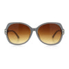 Classic 90s Womens Bejeweled Rhinestone Bling Arm Designer Butterfly Sunglasses