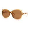 Classic 90s Womens Bejeweled Rhinestone Bling Arm Designer Butterfly Sunglasses
