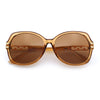 Classic 90s Womens Bejeweled Rhinestone Bling Arm Designer Butterfly Sunglasses