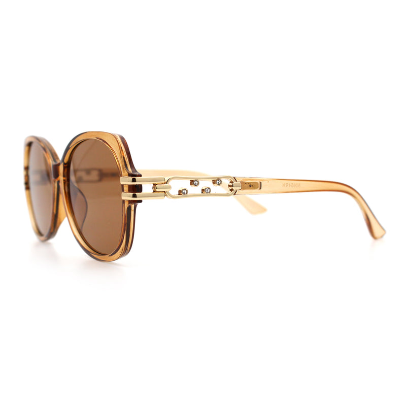 Classic 90s Womens Bejeweled Rhinestone Bling Arm Designer Butterfly Sunglasses