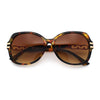 Classic 90s Womens Bejeweled Rhinestone Bling Arm Designer Butterfly Sunglasses
