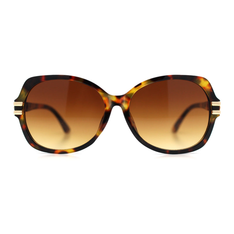Classic 90s Womens Bejeweled Rhinestone Bling Arm Designer Butterfly Sunglasses