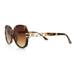 Classic 90s Womens Bejeweled Rhinestone Bling Arm Designer Butterfly Sunglasses
