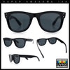 Retro Concave Curved Front Horn Rim Hipster Plastic Fashion Sunglasses