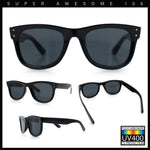 Retro Concave Curved Front Horn Rim Hipster Plastic Fashion Sunglasses