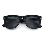 Retro Concave Curved Front Horn Rim Hipster Plastic Fashion Sunglasses
