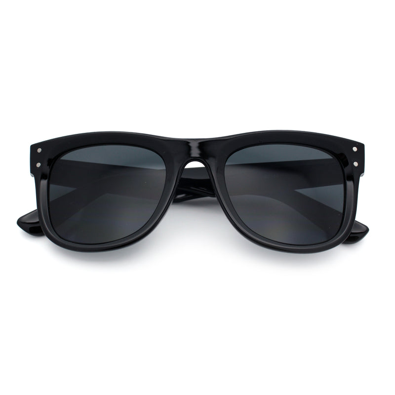 Retro Concave Curved Front Horn Rim Hipster Plastic Fashion Sunglasses