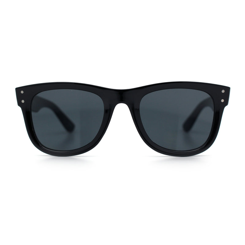 Retro Concave Curved Front Horn Rim Hipster Plastic Fashion Sunglasses