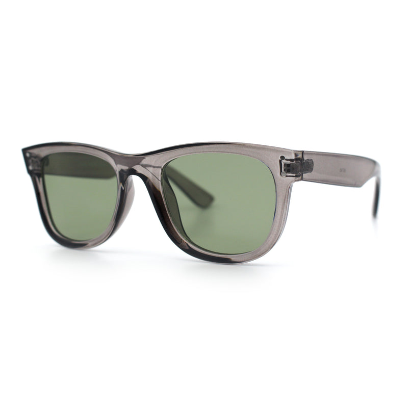 Retro Concave Curved Front Horn Rim Hipster Plastic Fashion Sunglasses