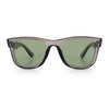 Retro Concave Curved Front Horn Rim Hipster Plastic Fashion Sunglasses