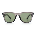Retro Concave Curved Front Horn Rim Hipster Plastic Fashion Sunglasses