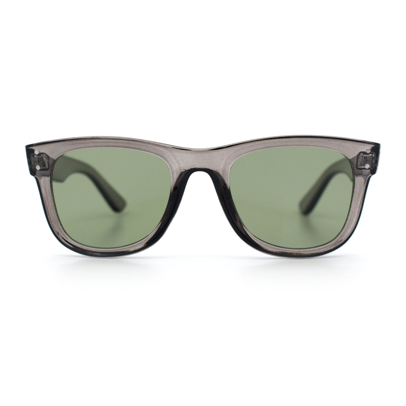 Retro Concave Curved Front Horn Rim Hipster Plastic Fashion Sunglasses