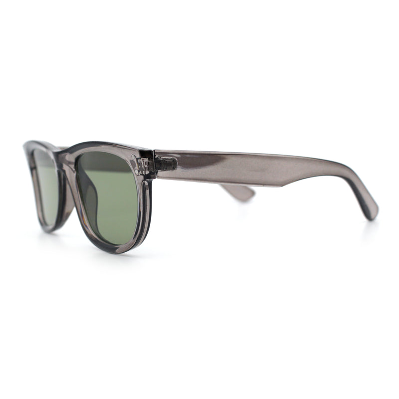 Retro Concave Curved Front Horn Rim Hipster Plastic Fashion Sunglasses
