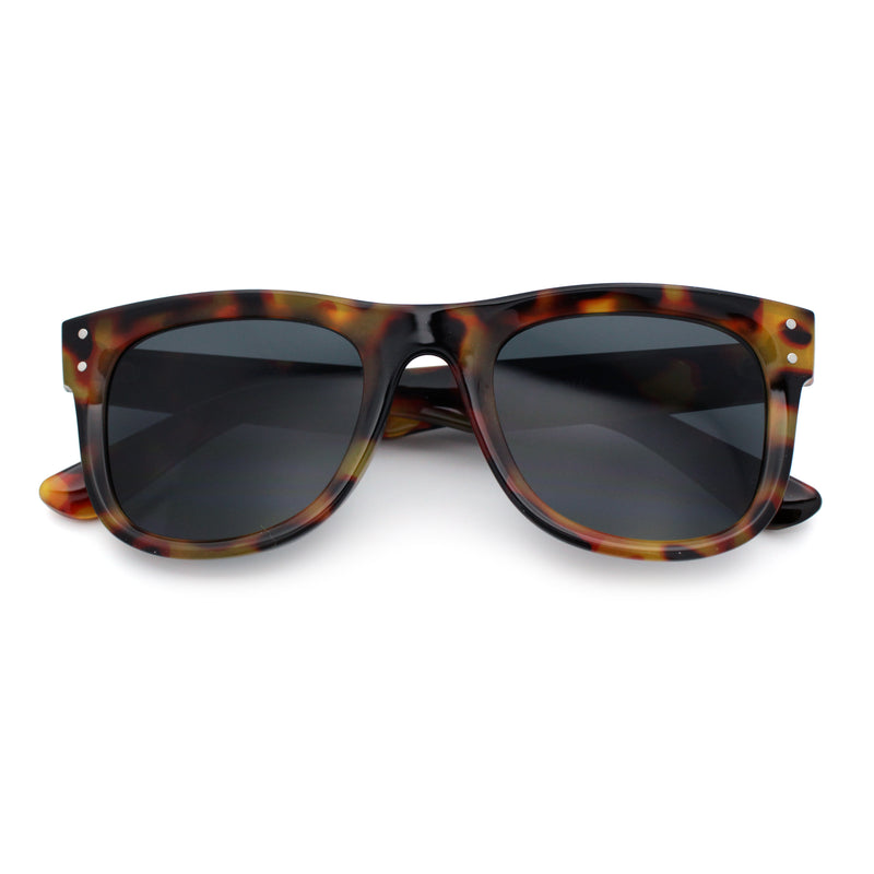 Retro Concave Curved Front Horn Rim Hipster Plastic Fashion Sunglasses