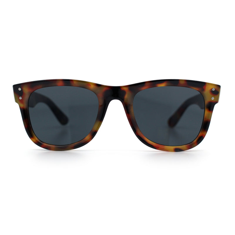 Retro Concave Curved Front Horn Rim Hipster Plastic Fashion Sunglasses