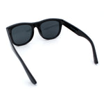 Curved Concave Face Oversized Horn Rim Plastic Retro Sunglasses