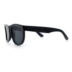 Curved Concave Face Oversized Horn Rim Plastic Retro Sunglasses