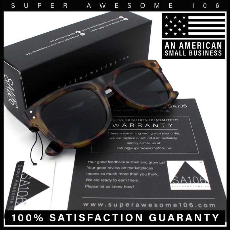 Curved Concave Face Oversized Horn Rim Plastic Retro Sunglasses