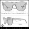 Curved Concave Face Oversized Horn Rim Plastic Retro Sunglasses