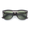 Curved Concave Face Oversized Horn Rim Plastic Retro Sunglasses