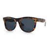Curved Concave Face Oversized Horn Rim Plastic Retro Sunglasses