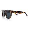 Curved Concave Face Oversized Horn Rim Plastic Retro Sunglasses