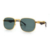 Mens Luxury Oversize Wood Buff Rectangle OG Gangster Sunglasses