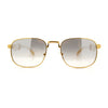 Mens Luxury Oversize Wood Buff Rectangle OG Gangster Sunglasses