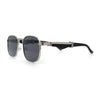 Mens Luxury Oversize Wood Buff Rectangle OG Gangster Sunglasses