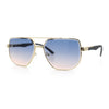 Mens Luxury Mobster Beveled Edge Lens Metal Rim Fashion Sunglasses