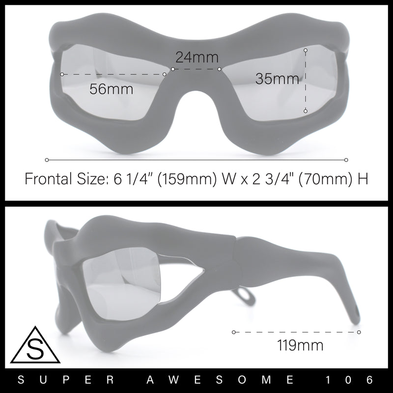 Locs Mens All Black Bold Gothic Logo Horn Rim Plastic Sunglasses