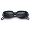 Womens Metal Chain Jewel Arm Oval Rectangle Mod Plastic Sunglasses