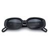 Womens Metal Chain Jewel Arm Oval Rectangle Mod Plastic Sunglasses