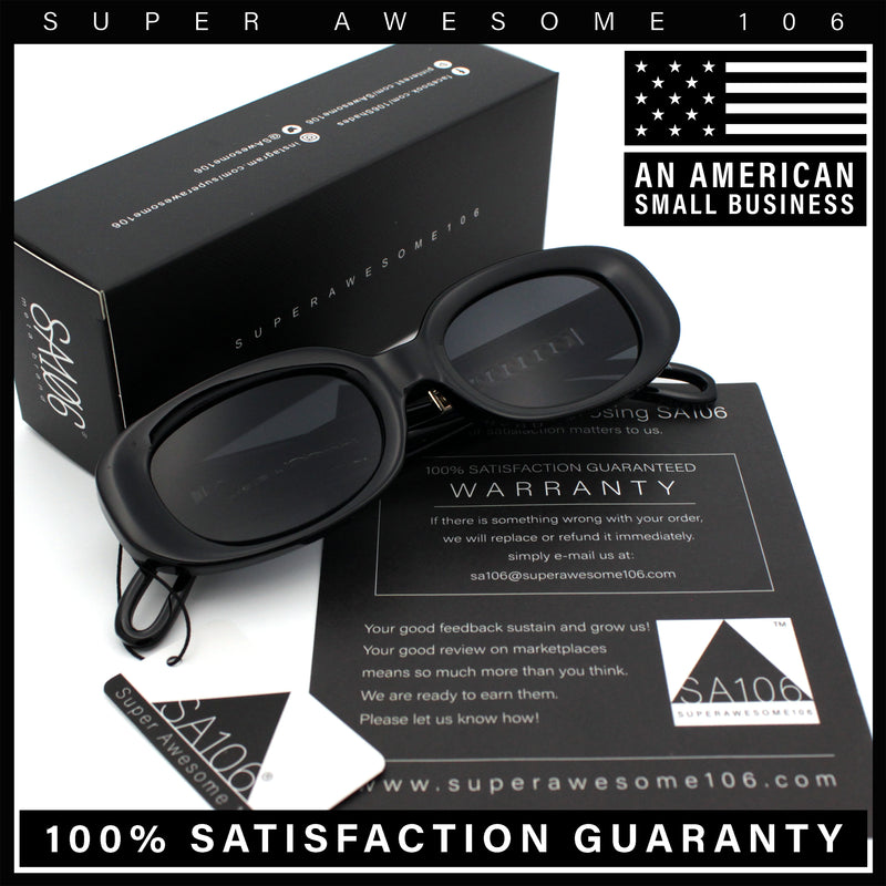 Womens Metal Chain Jewel Arm Oval Rectangle Mod Plastic Sunglasses