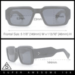 Mod Thick Plastic Minimal Plastic Retro Fashion Sunglasses