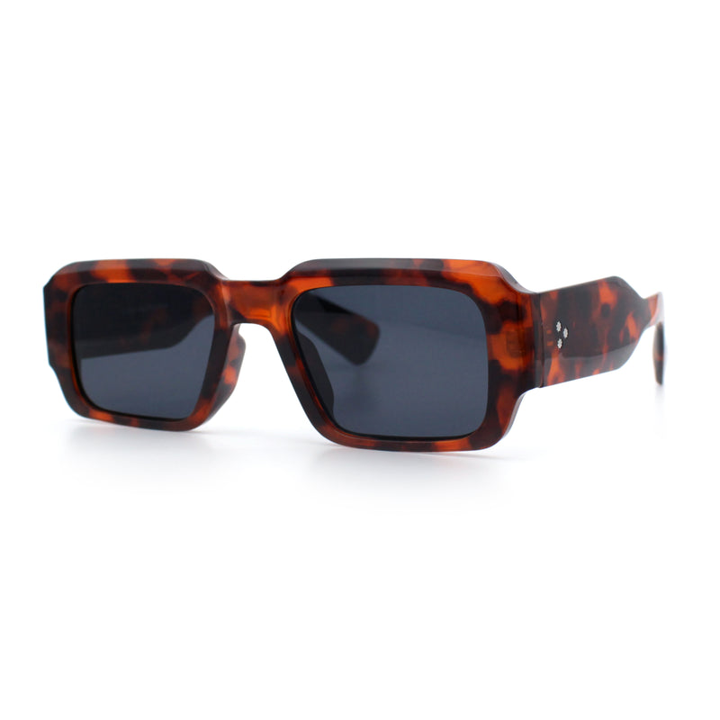 Mod Thick Plastic Minimal Plastic Retro Fashion Sunglasses
