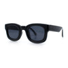 Retro Nostalgic Thick Bubble Plastic Frame Retro Horn Rim Sunglasses