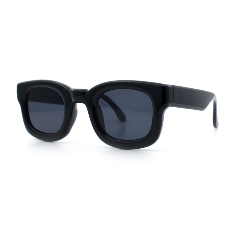 Retro Nostalgic Thick Bubble Plastic Frame Retro Horn Rim Sunglasses