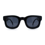 Retro Nostalgic Thick Bubble Plastic Frame Retro Horn Rim Sunglasses