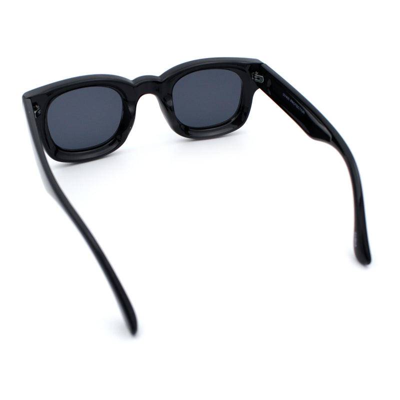 Retro Nostalgic Thick Bubble Plastic Frame Retro Horn Rim Sunglasses