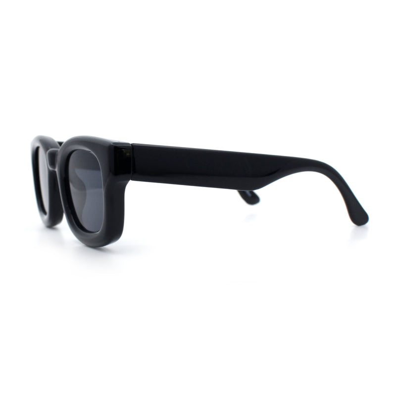 Retro Nostalgic Thick Bubble Plastic Frame Retro Horn Rim Sunglasses