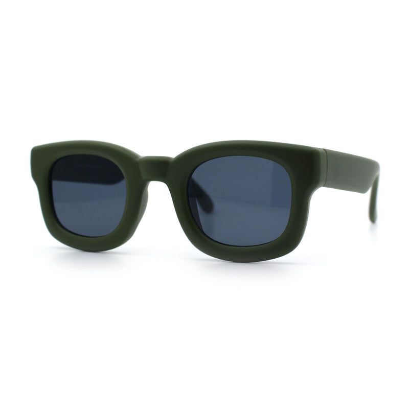 Retro Nostalgic Thick Bubble Plastic Frame Retro Horn Rim Sunglasses