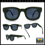 Retro Nostalgic Thick Bubble Plastic Frame Retro Horn Rim Sunglasses